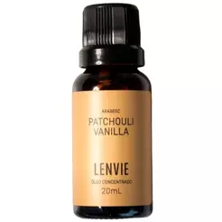 Óleo Concentrado Lenvie Patchouli Vanilla Arabesc 20ml Folhas Secas e Cerâmicas Porosas