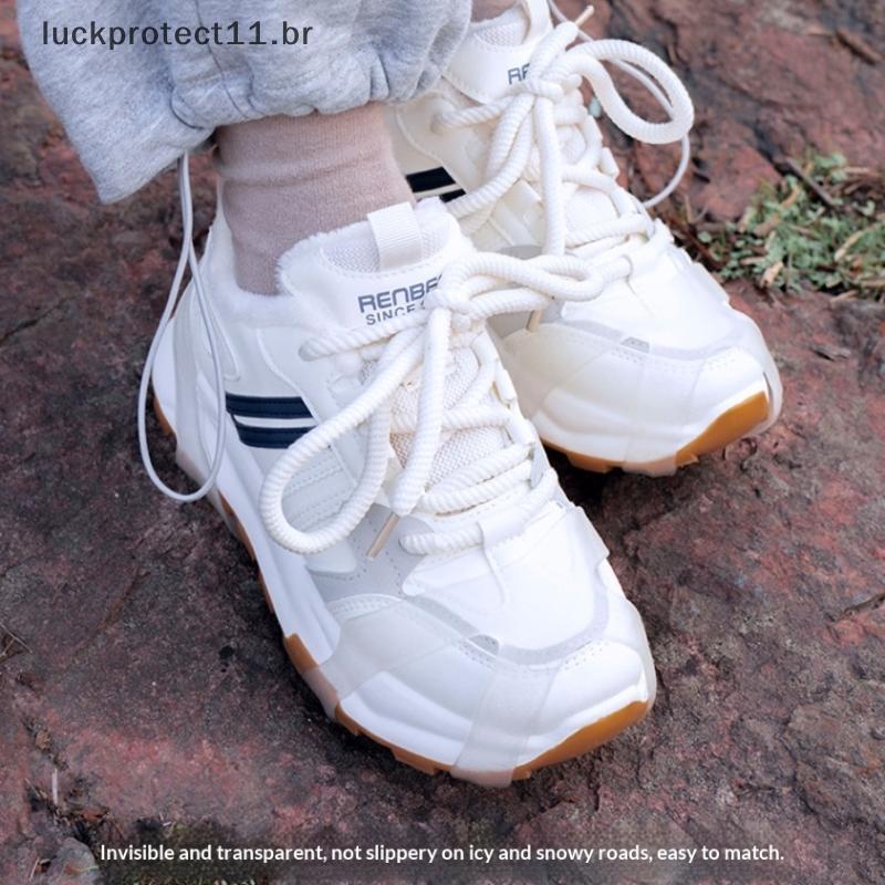 LTBR 10 Pregos Neve Gelo Garra Anti-Skid Thermo Plástico Elastômero Sapatos De Escalada Picos Apertos Chuteiras Sobre Co