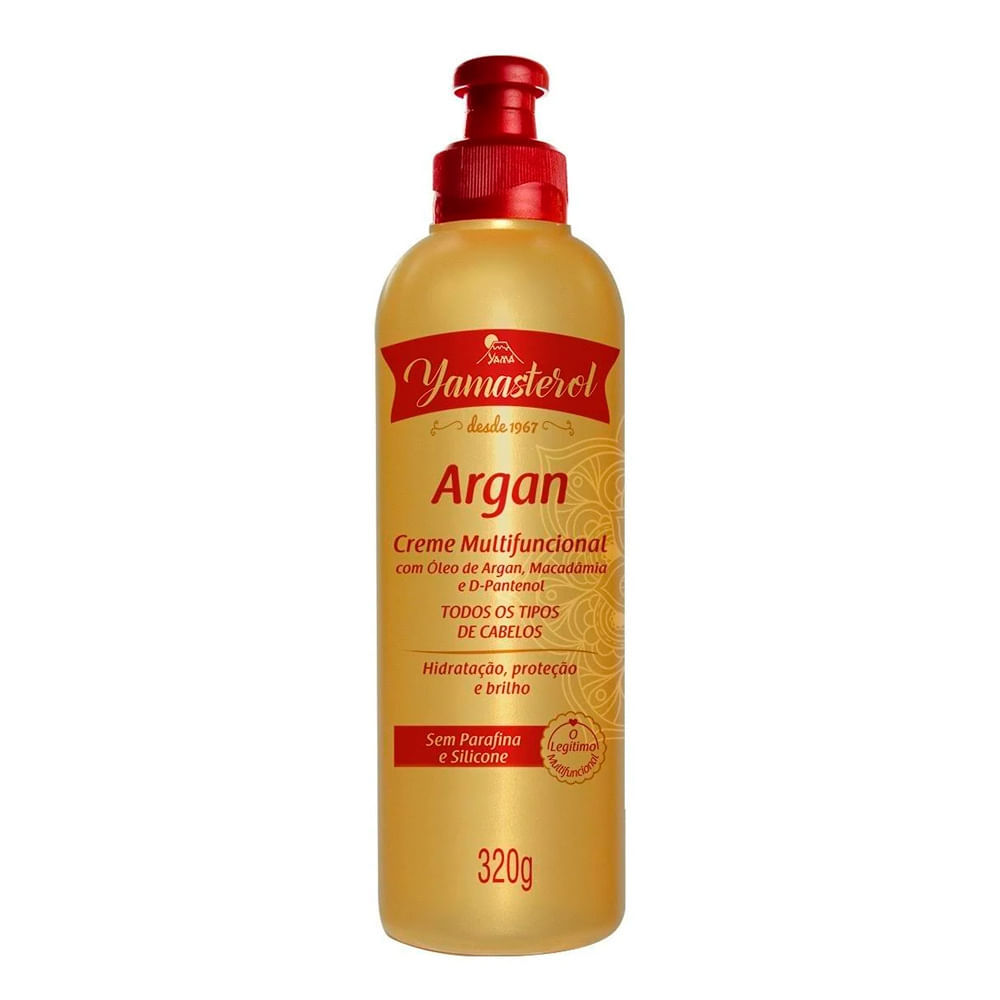 Creme Multifuncional para Cabelo Yamasterol Argan com 320g em Oferta na Shopee