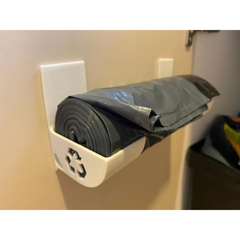 Suporte Sacolas e Saco de Lixo Resistente Organizador Prático Cozinha Lavanderia Durável Multiuso