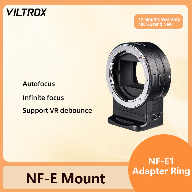 VILTROX NF-E1 Adaptador De Lente De Foco Automático Controle De Abertura Para Nikon F Sony E mount A9 A7II A7RIII A7SII 