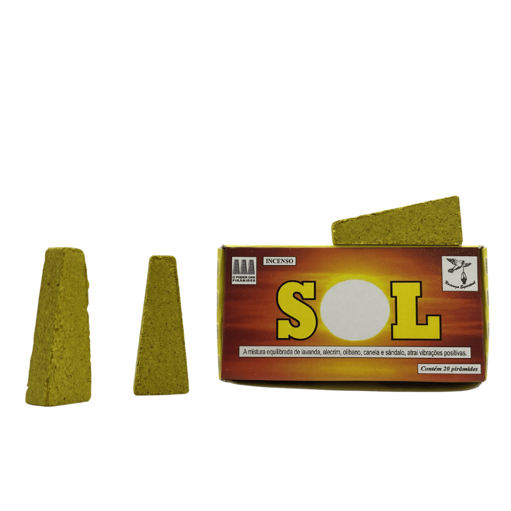Defumador Sol Lavanda Alecrim Olibano Canela Sândalo