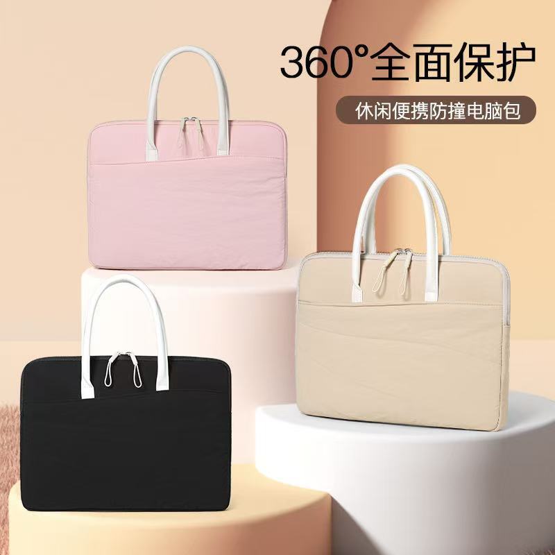 Bolsa para laptop altamente elegante e com aparência moderna, leve e portátil, para mulheres, 13/14/16 polegadas, à prov