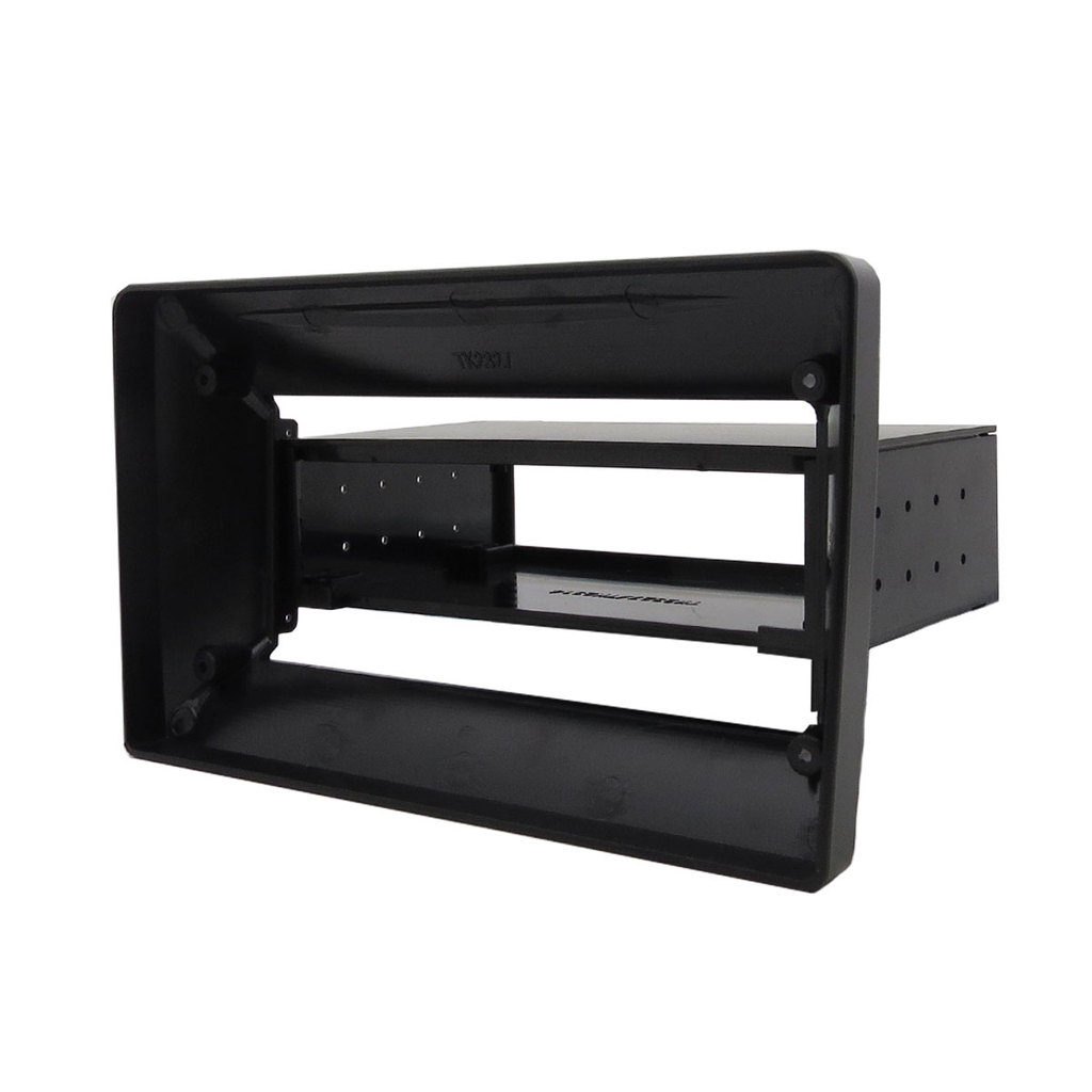 Moldura De Painel Universal 1 Din 10 Polegadas Preta Fosca