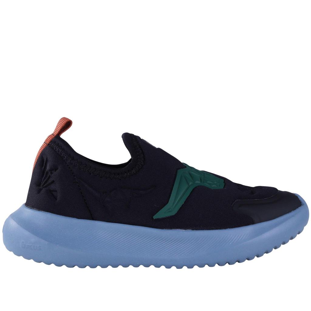 Tênis Infantil Bibi Slip-On com Dinossauro 1232242 Preto