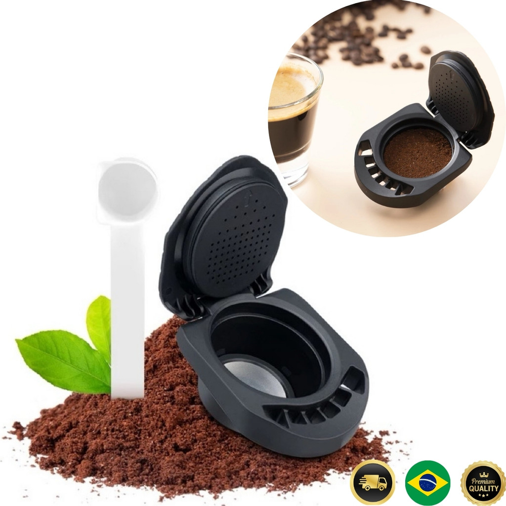 Cápsula Reutilizável Adaptador Café Recarregável Econômico Sustentável Refil (Para Maquina Dolce Gusto)