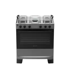 Fogão 5 Bocas Atlas Mônaco Plus Mesa De Inox Bivolt Titanium