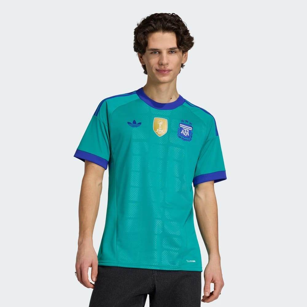 Camisa Argentina Goleiro Adidas 2026 Verde Oficial + NF