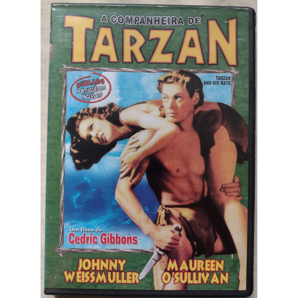 DVD Filme A Companheira de Tarzan - Johnny Weissmuller