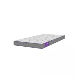 Colchão Solteiro D28 EXTRA FIRME88x188x12 Hipoalergênico Cinza e Branco Acction SmartZzz By Plumatex
