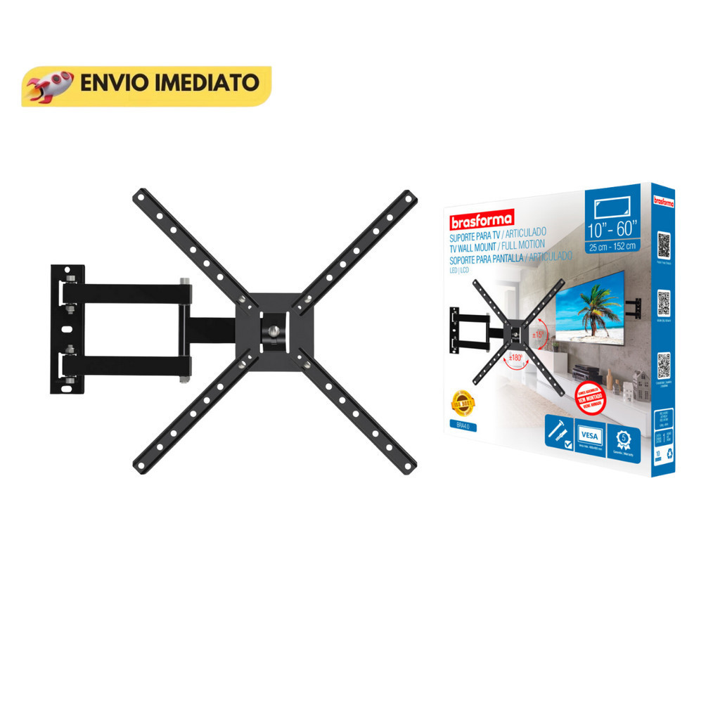 Suporte De Tv Articulado LED Lcd Plasma 10 A 60 Polegadas Até 30Kg