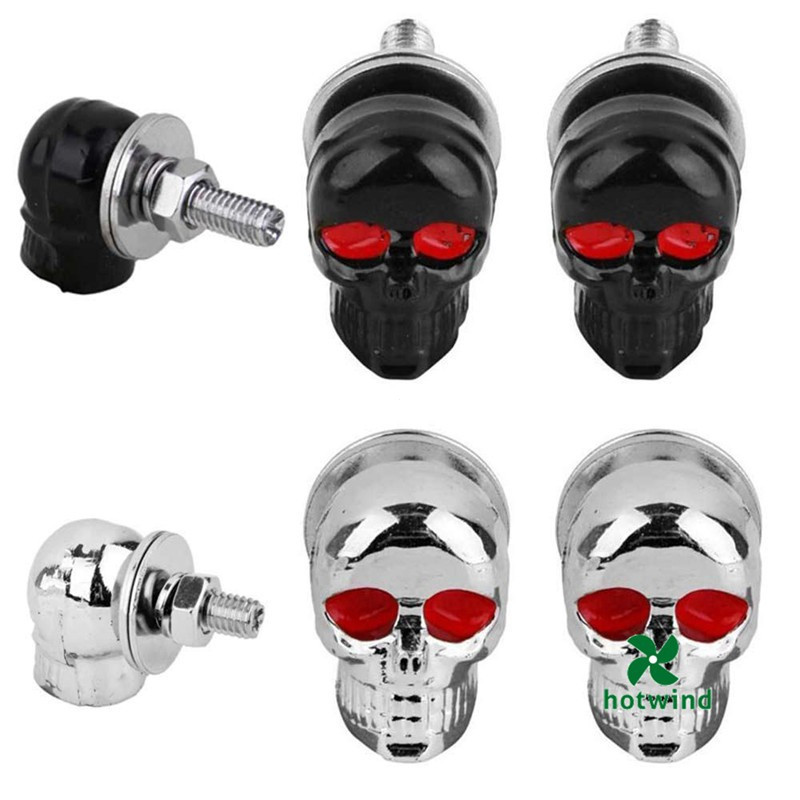 2 peças de Parafuso e Fixação para Automóveis Caveira de Motocicletas 3296