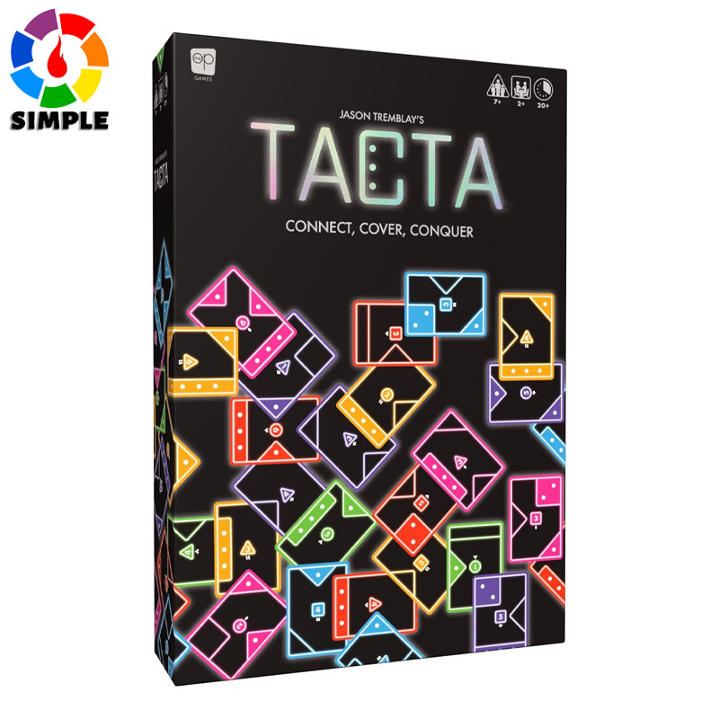 TACTA Card Game, Where Every Card Counts, Fast-Paced Strategic Shape Matching Party Game,