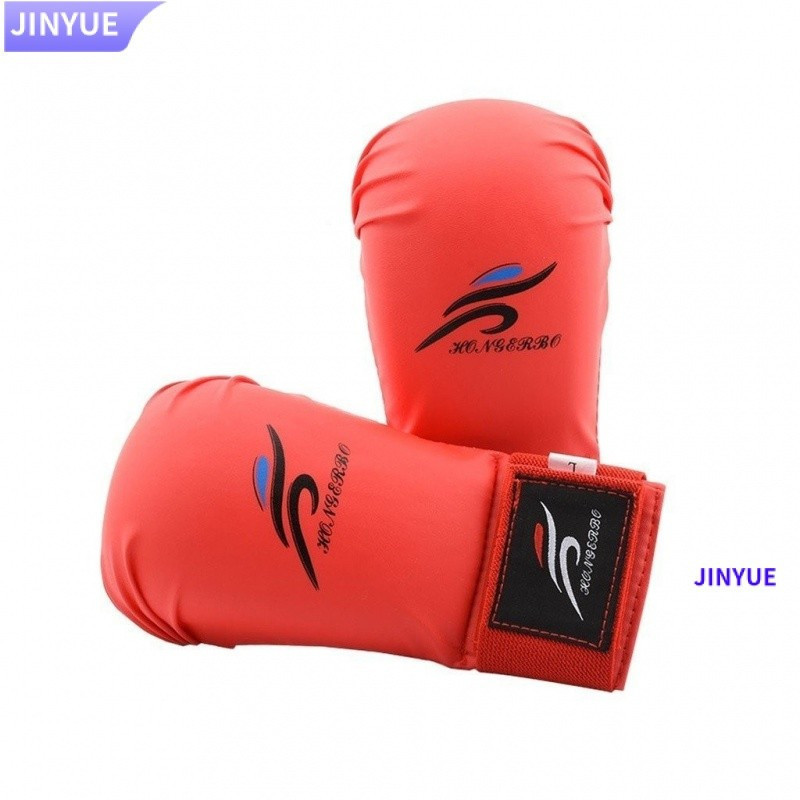 Luva De Karate JINYUE Luva De Boxe Luva Muay Thai Com Dedução Profissional Luvas De Karate Sanda Protetores De Mão Para