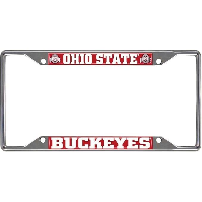 Porta-placa de metal (Ohio State Buckeyes)