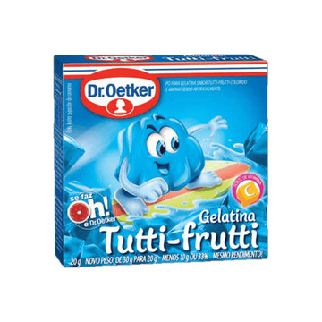 Gelatina em Pó sabor Tutti-Frutti Dr.Oetker