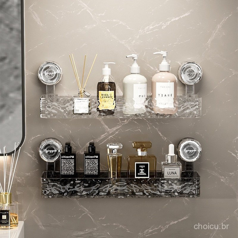 Ventosa Rotativa Porta Shampoo Banheiro Rack Organizador Multiuso Sem Punção Prateleira Banheiro Kit Banheiro