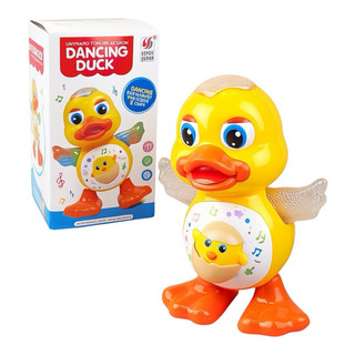 Pato Dançante Infantil Com Luzes Música Brinquedo Educativo