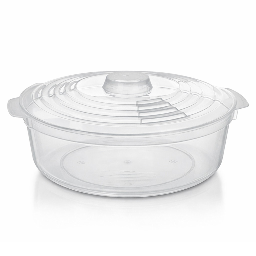 Pote para Micro ondas 2 Litros com Tampa para Cozinhar a Vapor