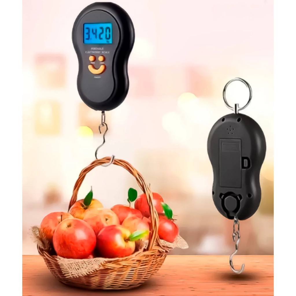 Imagem Balança Digital Portátil para Pesar Mala e Bagagem – Uso Diário e Viagem até 50kg