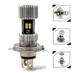 Lâmpada Led Moto H4 Modelo Strobo 7000k Alta Potência Branca - PRATA - H4 - BRAMCO FRIO