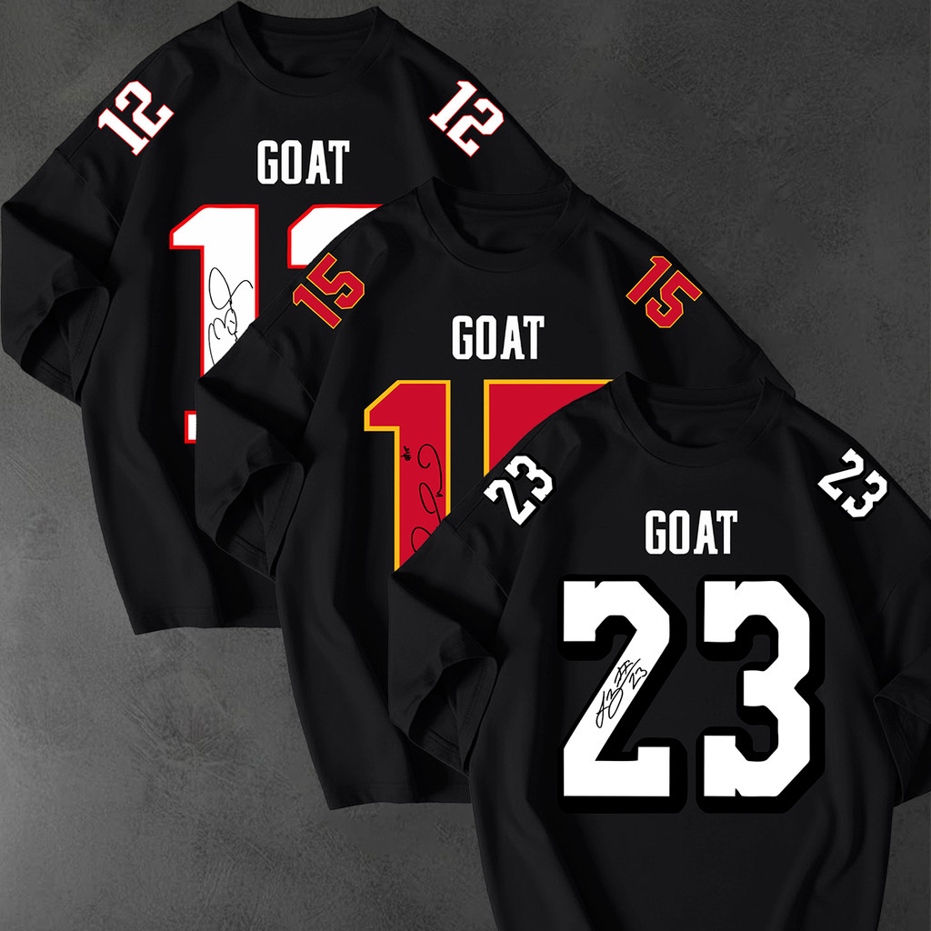 Kit 3 Camisetão Oversized Streetwear Goat Jogadores Americanos College Eua Blusão Camiseta Larga