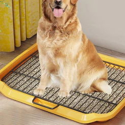Bandeja Higiênica para Pet Animais de Estimação com Grelha Removível Antiderramamento Fácil Limpeza