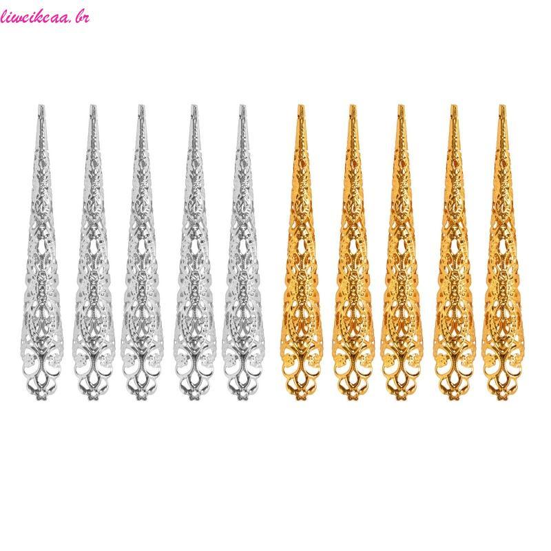 liweikeaa Anéis Garra Para Ponta Do Dedo , Unhas , Garras Chinesas , Dança Ventre em Oferta na Shopee