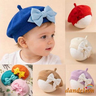 Boinas Para Bebês Com Laços , Gorro De Malha , Chapéu Fofo De Pintores Inverno E Outono em Oferta na Shopee