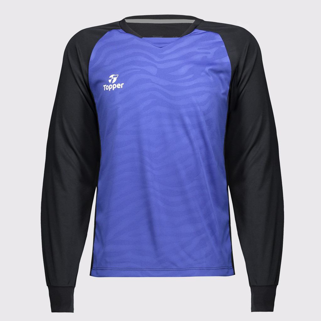 Camisa Topper Goleiro Ethnic Manga Longa Juvenil Azul