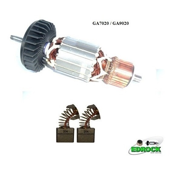 GA7020 GA9020 GA2016 Induzido Rotor 220V Escovas Carvão