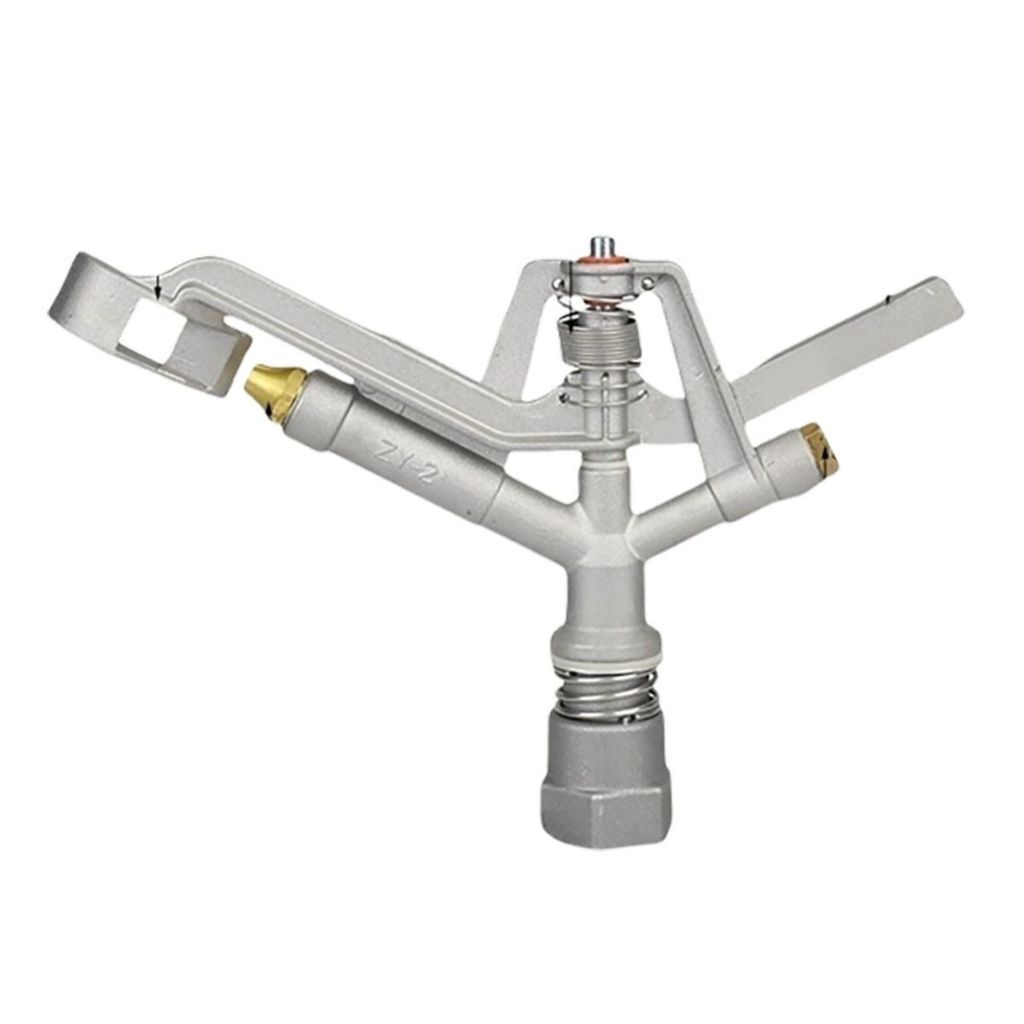 Aspersor Giratório 360º Profissional 1" - Alumínio + Cobre | Irrigação de Alta Performance