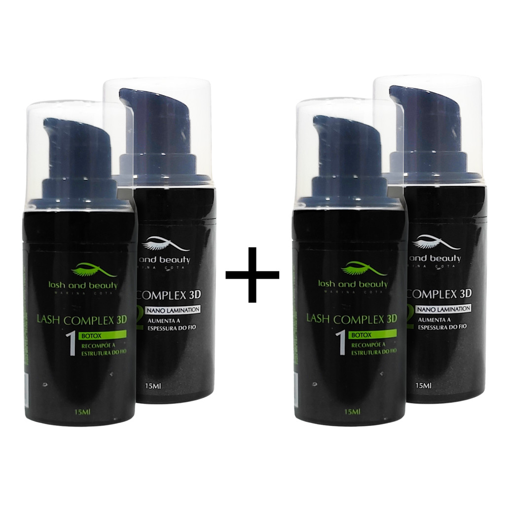 02 Kit Complex 3D Passo 1 e Passo 2 - Lash And Beauty