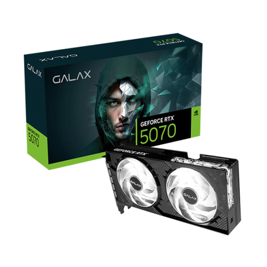 Placa de Vídeo GALAX GeForce RTX 5070 1-Click OC, 12GB, GDDR7, 192-bit, 57NON7MDBROC