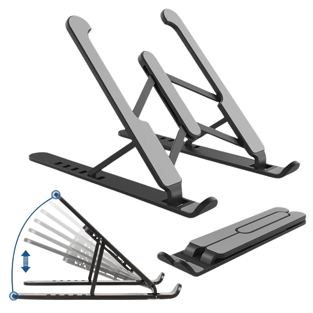 Suporte Portátil e Dobrável para Laptop com Ajustes Ergonômicos em Oferta na Shopee
