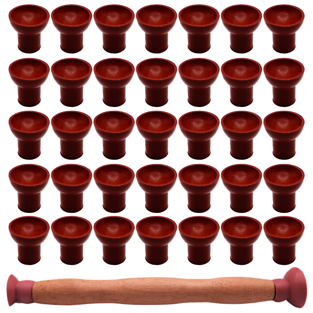KIT 35 VENTOSAS PARA ESMERILHAR VÁLVULA 28X7 + CABO