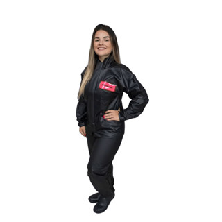 Capa De Chuva Motociclista Pioneira PVC Bravo Feminino Gola em Oferta na Shopee