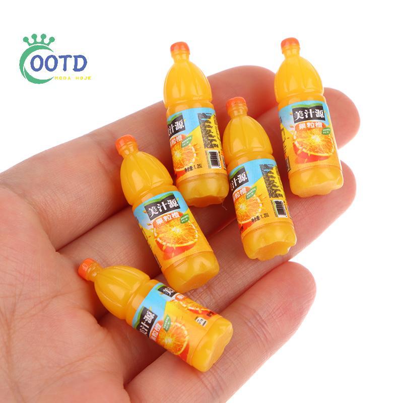 Moda Hoje 5 Peças 1 : 12 Casa De Bonecas Em Miniatura Modelo De Bebidas De Frutas Cozinha Acessórios De Comida Brinquedo