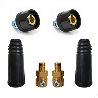 Kit 2 Conector Engate Rápido Macho e 2 Fêmea Painel 9mm 10 a 25mm 200a Para Máquina de Solda em Oferta na Shopee