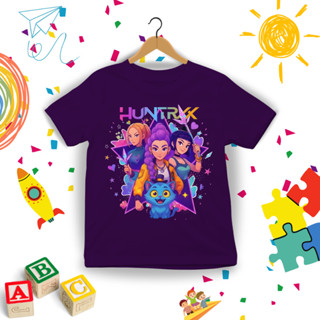 Camiseta Infantil Huntrix Camisa 100% Algodão Kpop Demon Hunter Huntrix Menina Lançamento em Oferta na Shopee
