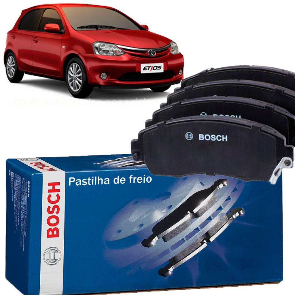 Kit Pastilha de Freio Dianteira Original Bosch para Etios 1.3 e 1.5 2012 Até 2021 em Oferta na Shopee