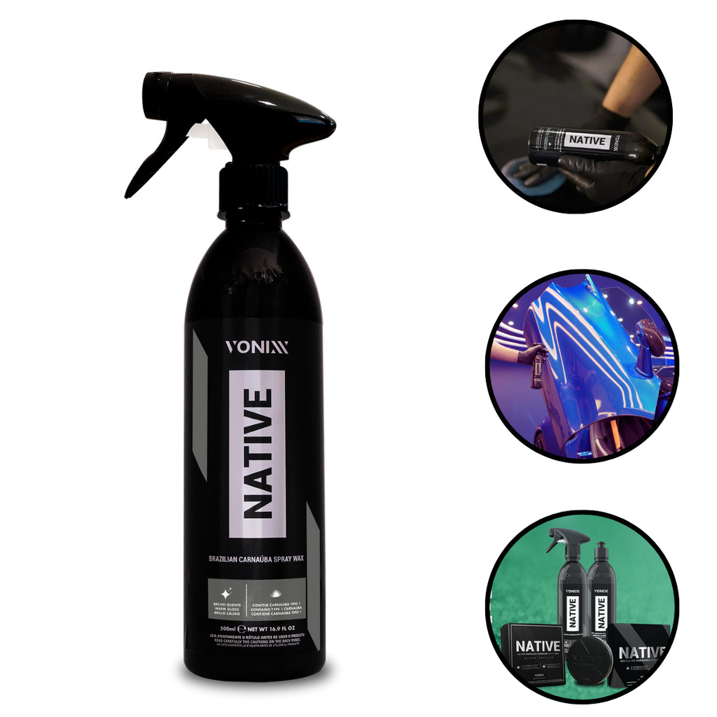 Cera Líquida Native Spray Wax 500ml Carnaúba - Vonixx em Oferta na Shopee