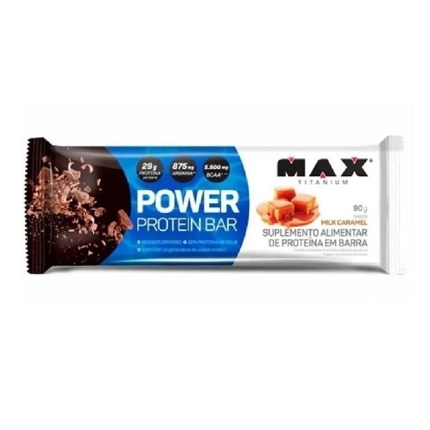 Power Protein Bar (90g) - Vencimento 26/05/2026 - Sabor: Milk Caramel