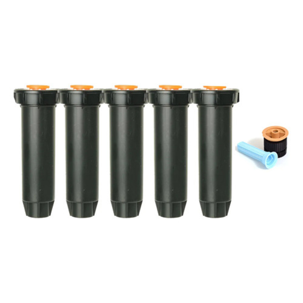 Aspersor Spray 1804 Rain Bird Bocal 18van KIT 5 peças Alcanc 5.5m