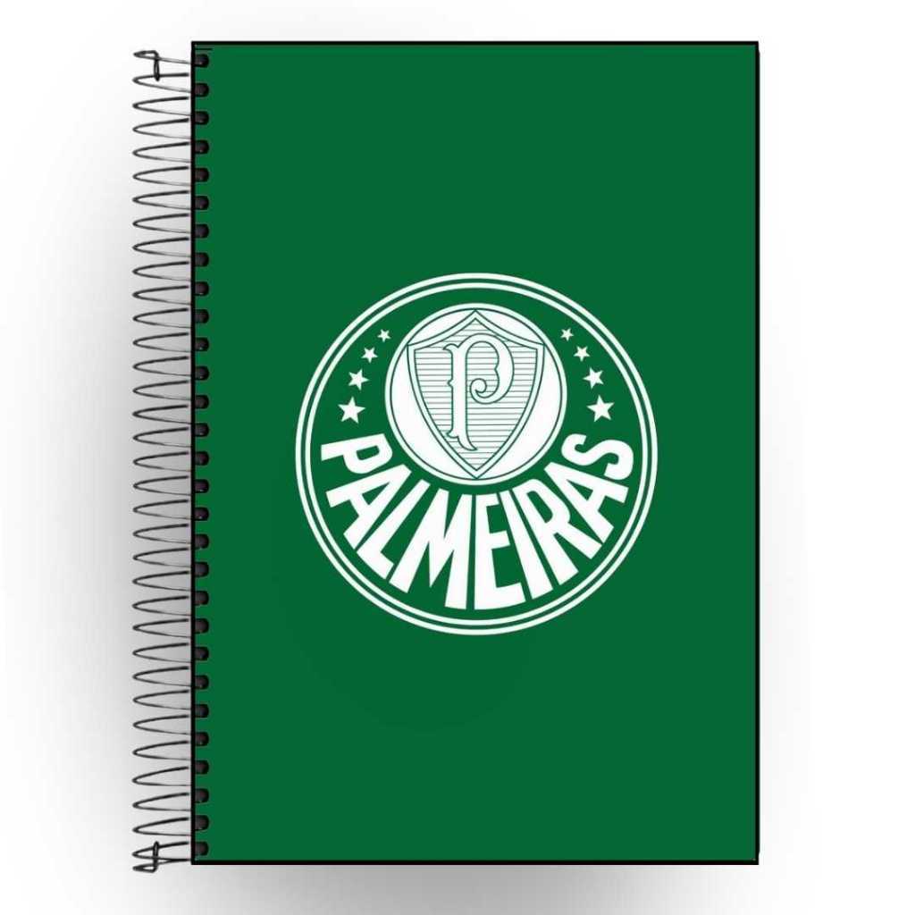 Capa Adesiva Caderno Personalizado Palmeiras Futebol | Capa Dura Plastificada | 1 a 20 Matérias | Envio Rápido