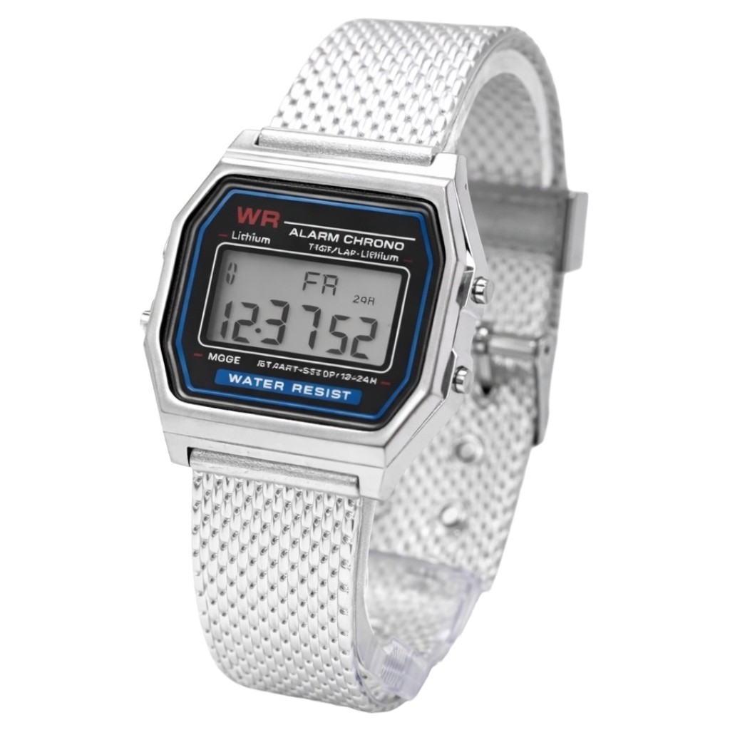 Relógio Digital Feminino Compacto com Estilo Clássico e Cronômetro em Oferta na Shopee