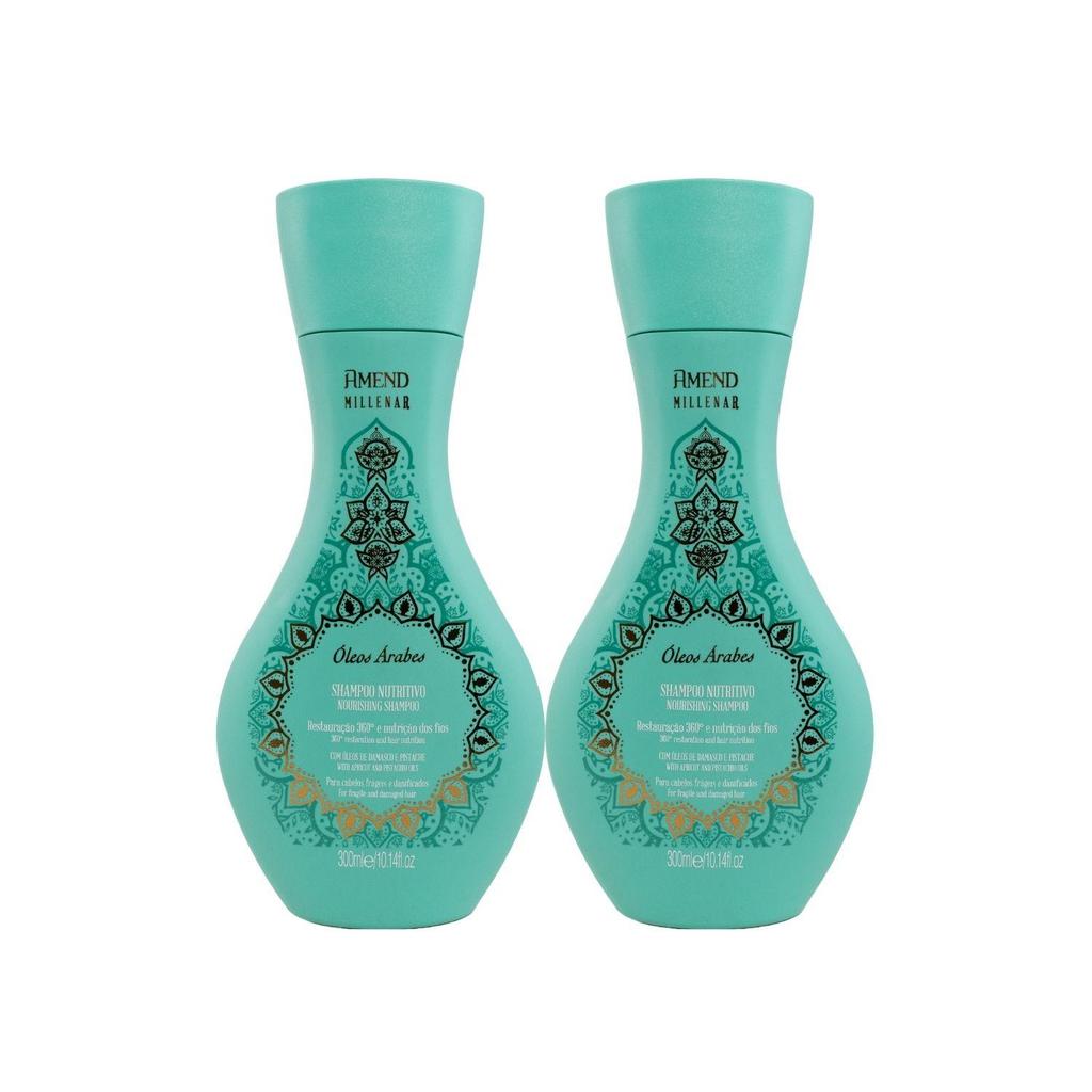 Kit 2 Shampoo Amend Oleos Amend Arabes Hidratação 300 ml