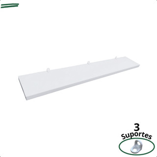 1 Prateleira Branca 60X10 Com Suporte Flutuante Mdf  Organizadora Decoração Cozinha Quarto Banheiro em Oferta na Shopee