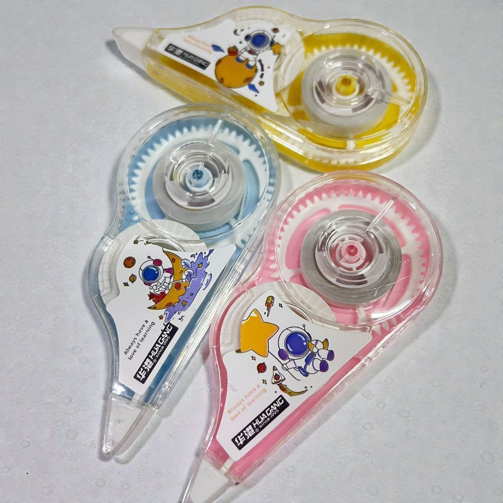 Corretivo em Fita Escolar Astronauta – Kit 3 Unidades 36m em Oferta na Shopee