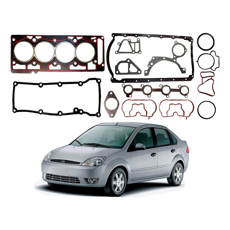 Jogo Junta Motor Taranto Fiesta Sedan 1.6 Zetec 2003 A 2006 em Oferta na Shopee
